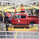A photo of the Ford F-150 production line.